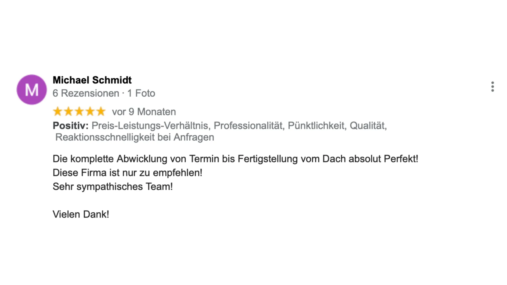 Bewertung Schmidt